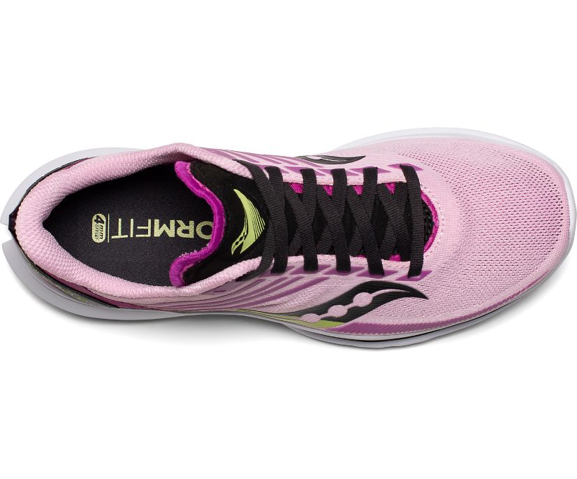 Saucony Kinvara 12 Löparskor Dam Rosa Svarta | Sverige 030KOR